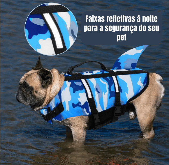 Colete salva vidas cachorro